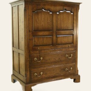 Tv cabinet with up and over door 146, angle, view 2 — handmade by Bryn Hall in Suffolk