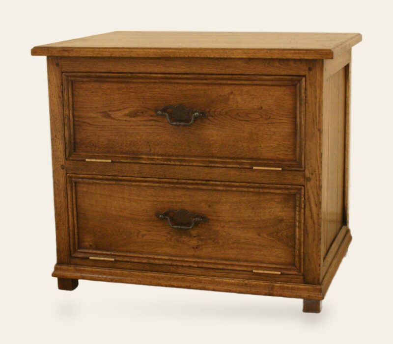 Two drawer gothic cabinet — handmade by Bryn Hall in Suffolk