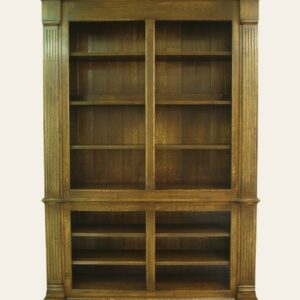 Victorian open bookcase 956, front view — handmade by Bryn Hall in Suffolk