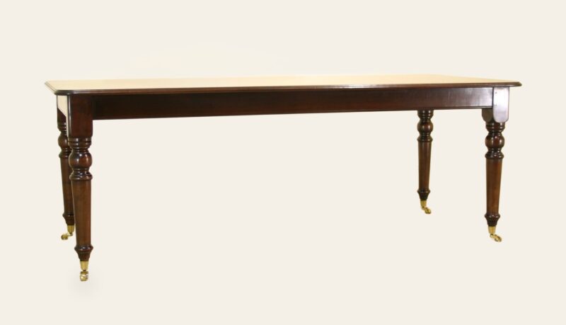Victorian table no leaves cherry 345, angle view — handmade by Bryn Hall in Suffolk