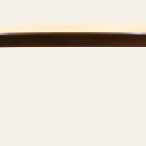 Victorian table no leaves cherry 345, side view — handmade by Bryn Hall in Suffolk