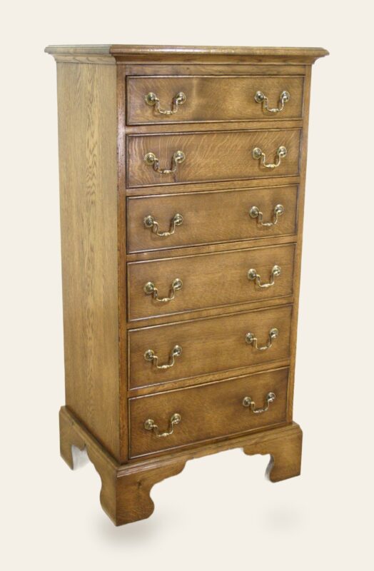 Wellington chest of drawers, angle view — handmade by Bryn Hall in Suffolk