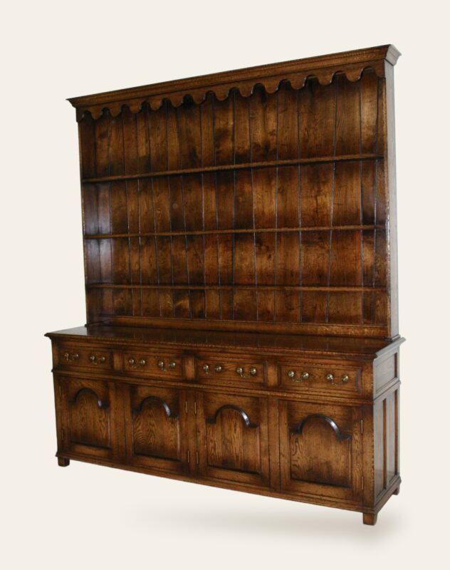 Welsh dresser base and rack — handmade by Bryn Hall in Suffolk