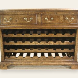 Wine rack two drawers, view 1 — handmade by Bryn Hall in Suffolk
