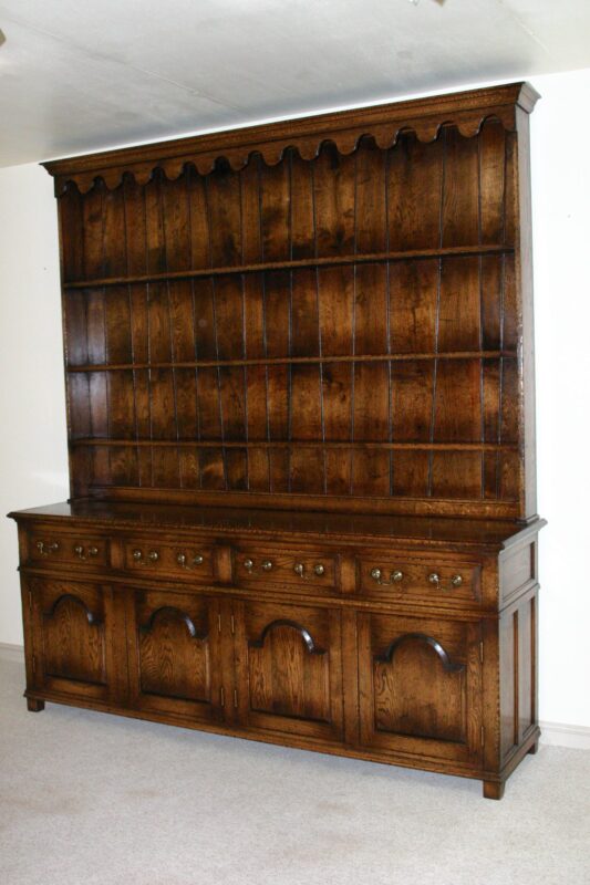 Welsh dresser base and rack — handmade by Bryn Hall in Suffolk