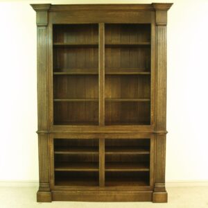 Victorian open bookcase 956, front view — handmade by Bryn Hall in Suffolk
