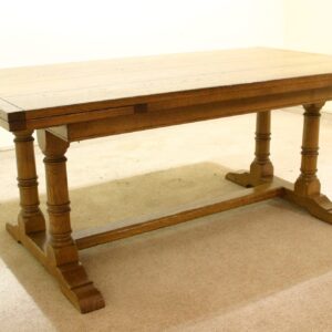 Monks table 953, angle view — handmade by Bryn Hall in Suffolk