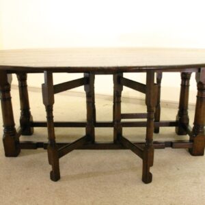Oval gate leg table 307 — handmade by Bryn Hall in Suffolk